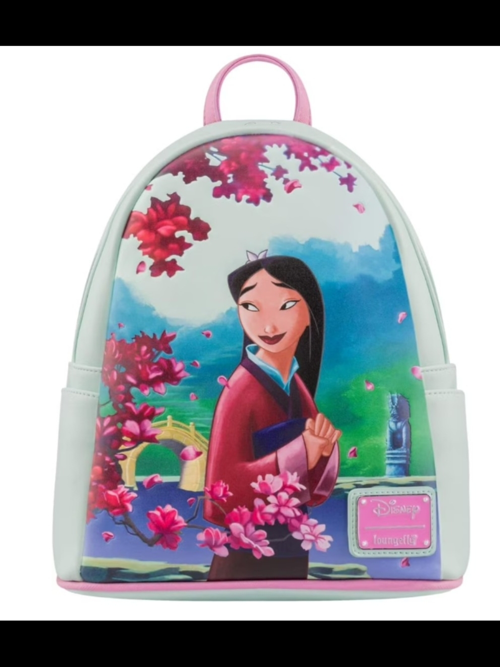 Disney Mulan Loungefly 25th Anniversary Backpack- Pink and Mint Green